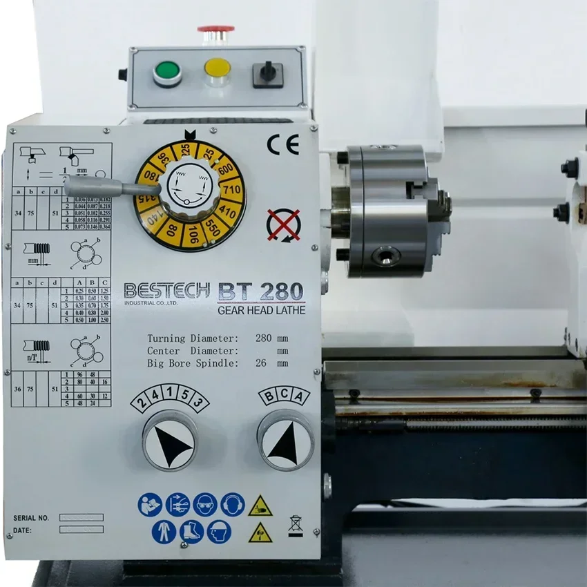 New BT280/CJM280 China Engine Lathe Mini Bench Hobby Metal Lathe Good Quality Free After-sales Service