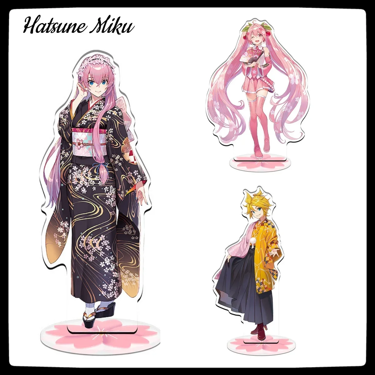 

hatsune miku figure Sakura Miku Meiko Kagamine Lian Suiyuan Ruka peripheral acrylic standing sign anime model humanoid ornaments