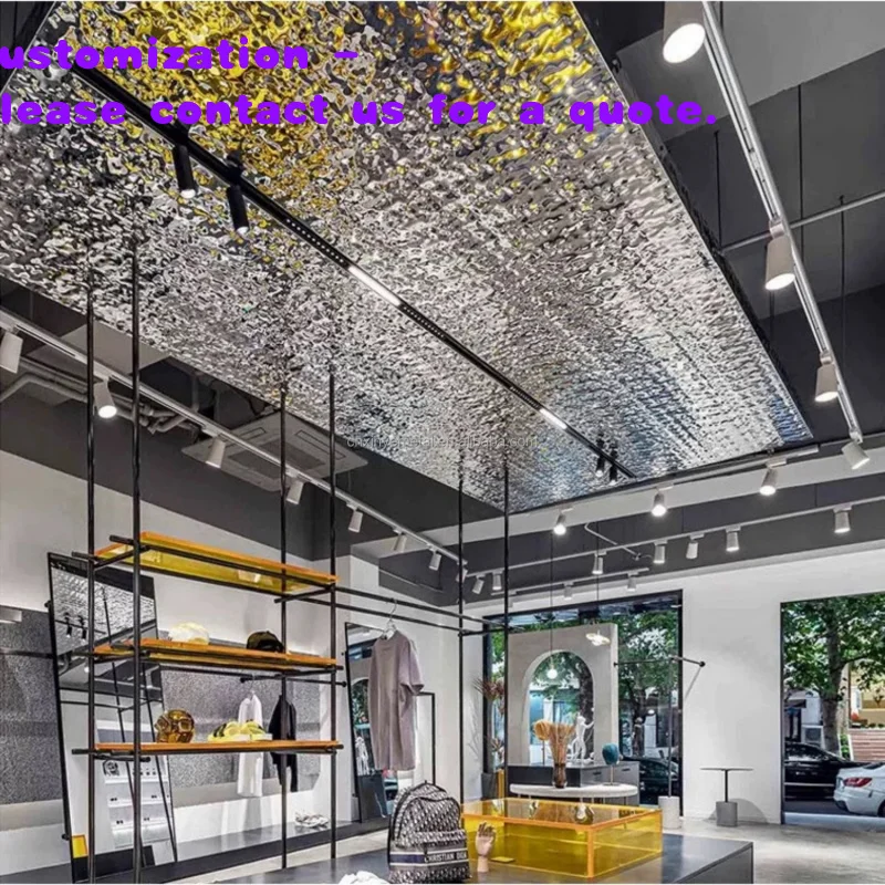 custom.Customizable Stainless Steel Aluminum Honeycomb Plate Core Sandwich Panel Ceiling Exterior Wall Ripple Design B