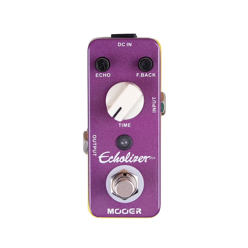 MOOER Echolizer Delay Guitar Effect Pedal 25ms-600ms Delay Time True Bypass Metal Shell Micro Pedal Guitar Parts & Accessories