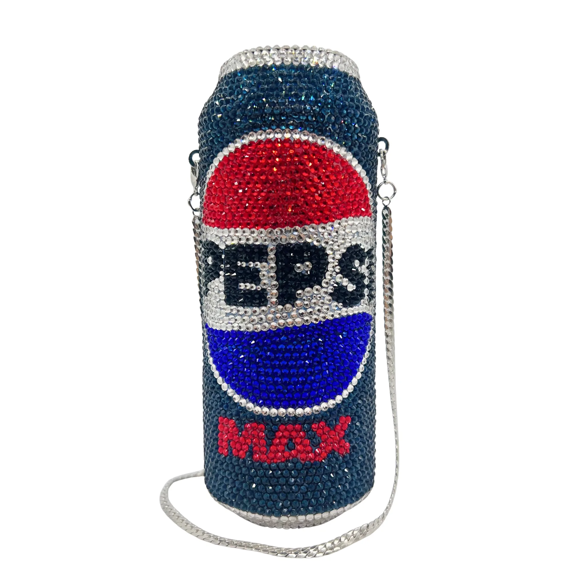 

WHTUOHENG Cola Letter Can Shaped Diamond Evening Bag Women's Rhinestone Clutch Purse Fashionable Tin Crystal Handbag for Party