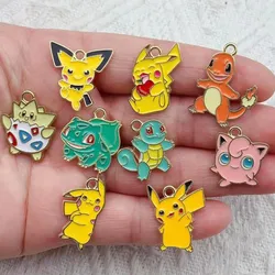 10pcs Kawaii Cartoon Animals Enamel Metal Charms Turtle Pendants For Jewelry DIY Accessories Golden Base