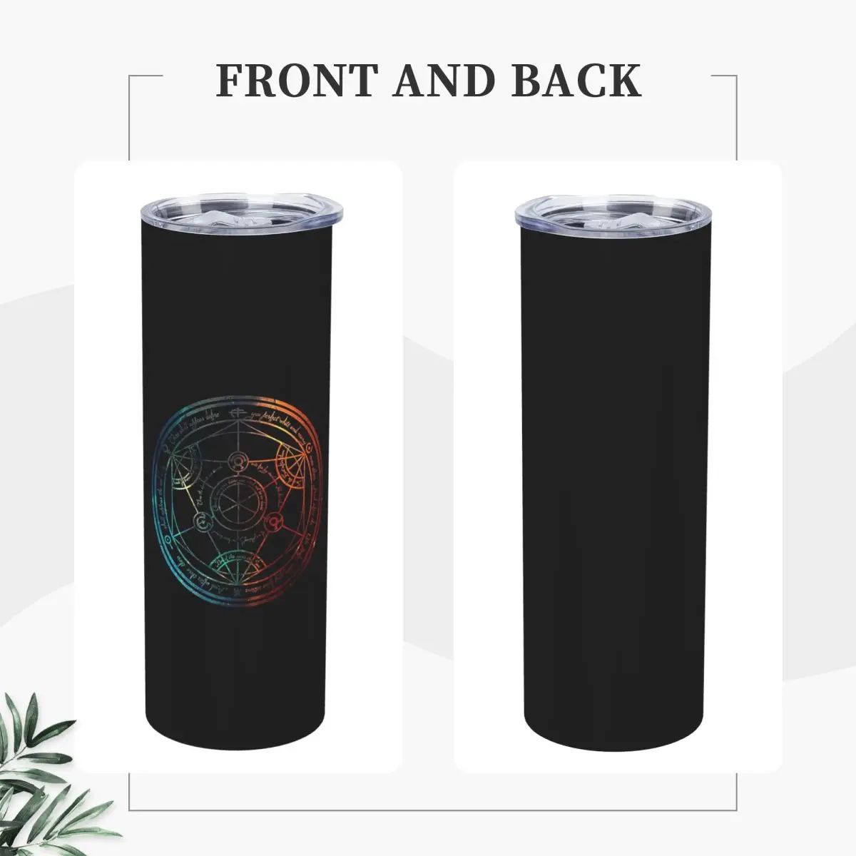 Space Nebula Human Transmutation Circl Stainless Steel Tumbler Vacuum Insulated Mug Thermal Cold Cups Straw With Lid 20oz