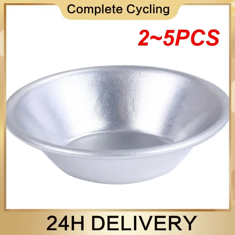 2~5PCS MoldEgg Tarts Pudding Kitchen Round Aluminum Alloy Mould for Steamed Cupcake Rice Home Cakes Tartlets Small Baking Tools