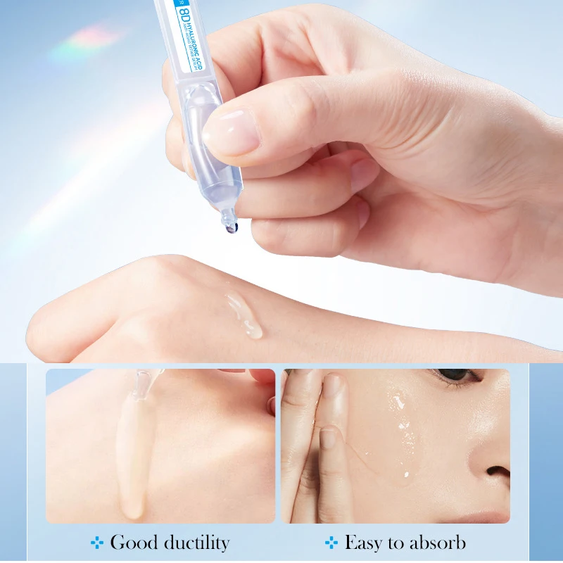 مصل حمض الهيالورونيك للوجه رطب العطاء البشرة تغذي عميق Fullerenes الكولاجين مصل مرن اشراق رفع العناية بالبشرة الكورية