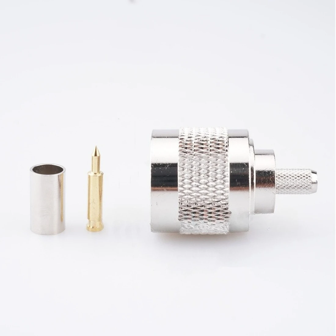 10PCS Coaxial RF connector N-JC-3 male connector N-50-3 connected to RG58 RG142 LMR195 copper wire