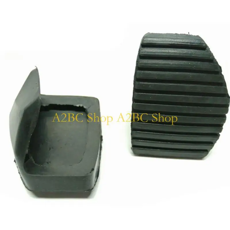 A2BC 2Pcs Auto Brake Pedal Non-Drilling Cover Footrest Pad for Citroen 207