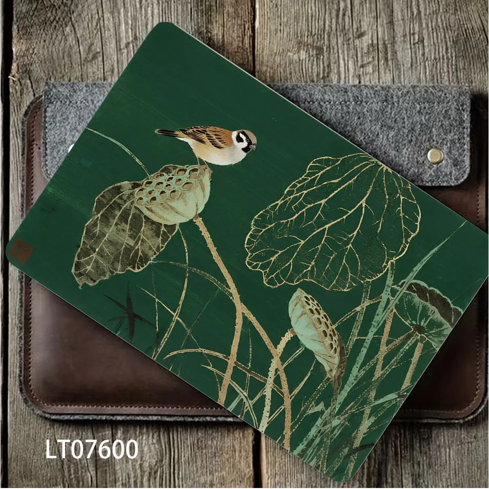 2PCS Riverside Scene at Qingming Festival Laptop Skin Sticker, Chinese Ancient City Art Decal Cover for Macbook HP Dell Lenovo