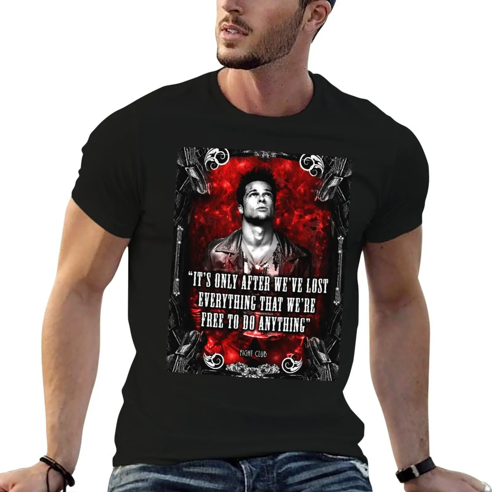 

Tyler Fight Durden Club T-Shirt oversized t shirt kawaii clothes Louboutins funny t shirts men