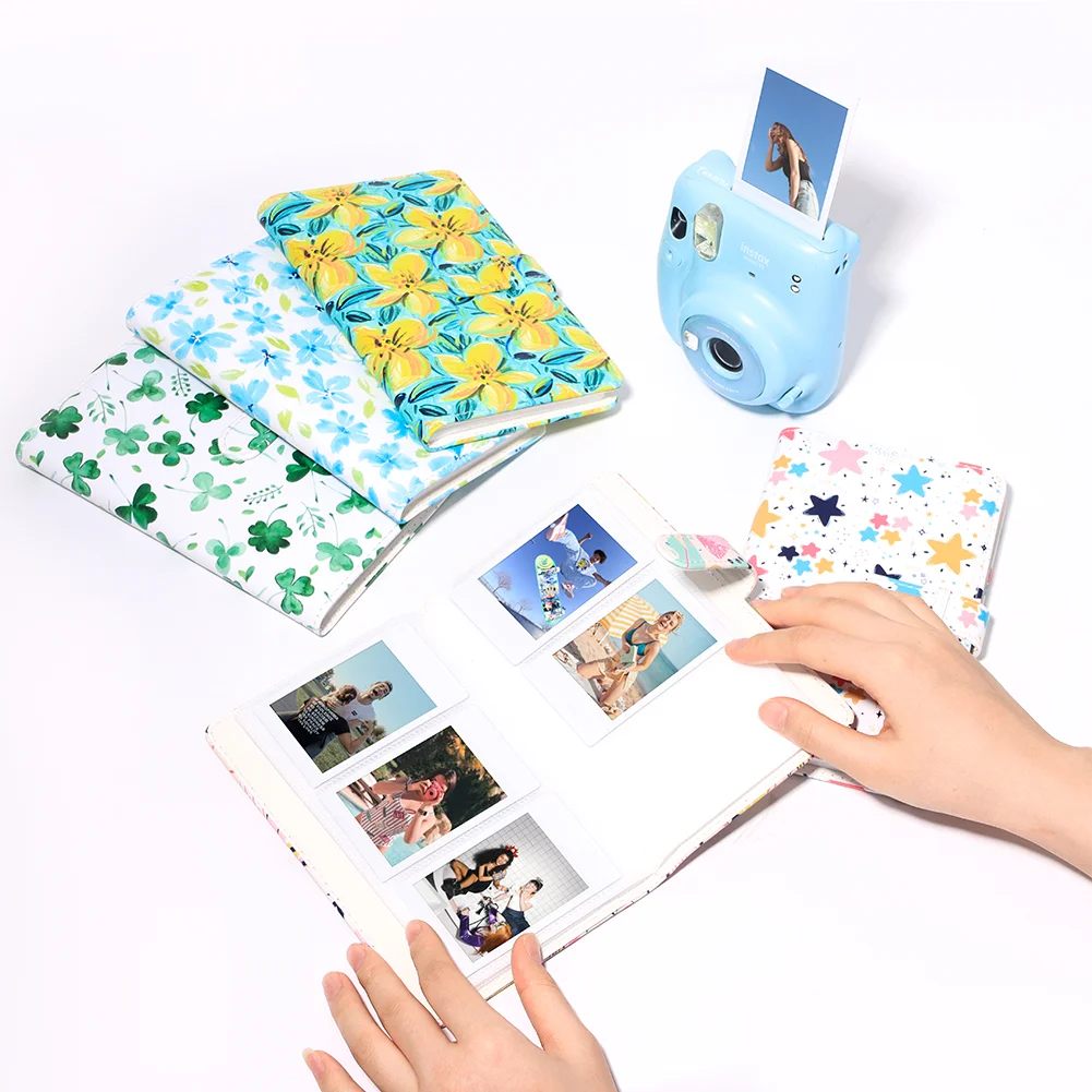 96 جيوب 3 بوصة فيلم صغير ألبوم صور كتاب حامل بطاقة الاسم ل Fujifilm Instax Mini 11 9 8 7s 70 90 LiPlay كاميرا فيلم ورقة