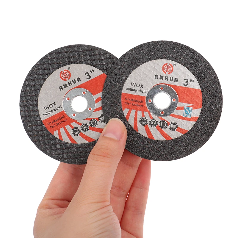 New 5pcs 3inch 75*1.2*10 Hole Mini Cutting Disc Circular Resin Grinding Wheel Sanding 75mm For Angle Grinder Steel Stone Cutting