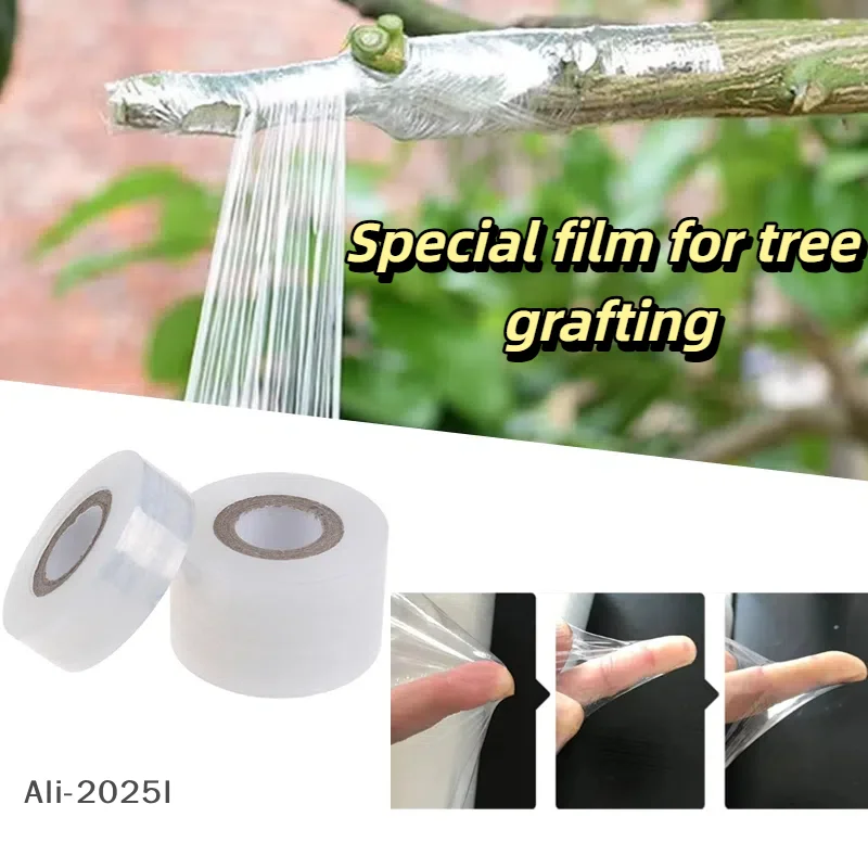 

1 Roll PE film for tree grafting Self-adhesive Garden Tree Roll Tape to Graft Trees Plants Graft Stretchable Garden tools ﻿