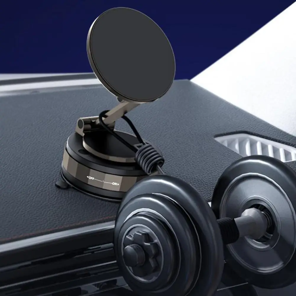 Надежный кронштейн для телефона, подставка для мобильного телефона, универсальный магнитный держатель для телефона с регулируемым вакуумным креплением на присоске для автомобиля