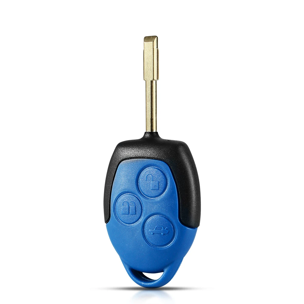 KEYYOU Replacement 3 Buttons Transit Connect Set Remote Car Key Shell For Ford Transit Blue Key Case Styling Cover