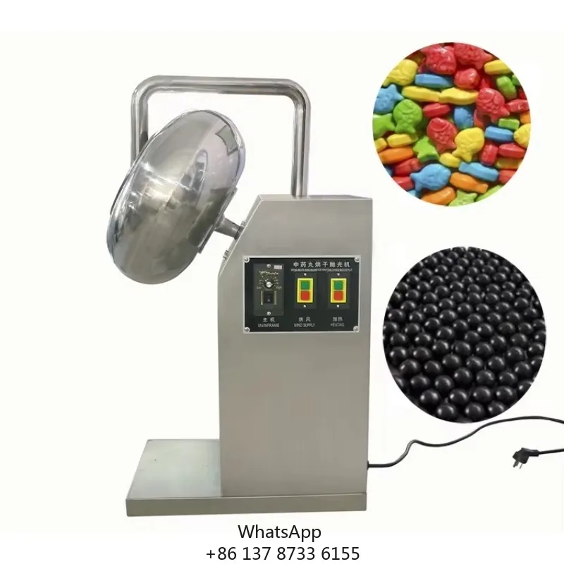 2026 CZJSugar Coating Machine For Nut Peanut Almond Raisin Coating/Chocolate Balls Peanut Sugar Coating Candy Polishing Machine