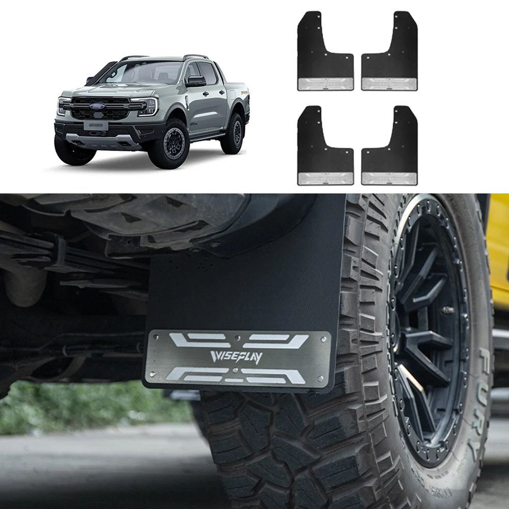 For Ford Ranger Car Front Rear Wheel Wider Mudguard Off-road Exterior Splash Fender Accessories Installation Without Drilling