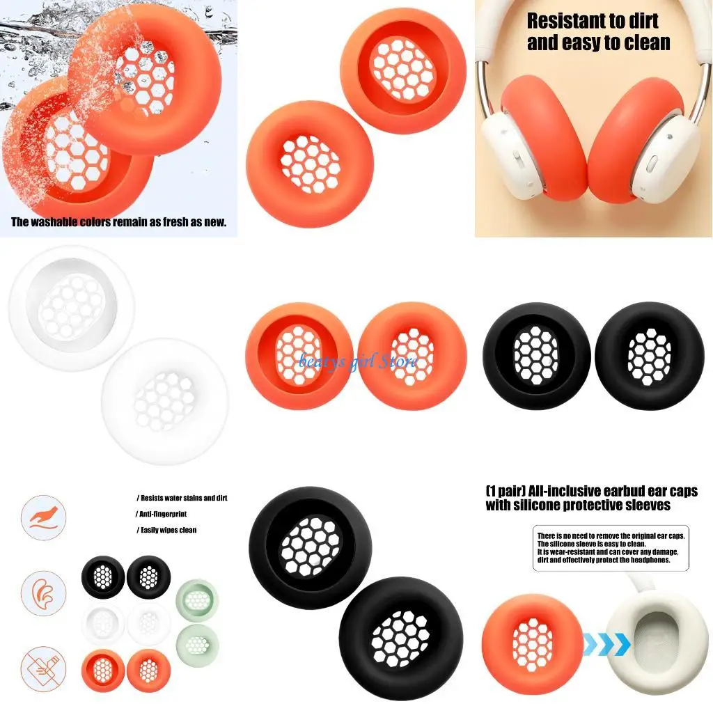 

C7AB Silicone Ear Cover for CMF Headphone Headsets Ear Pad Earpads Cushions Cover