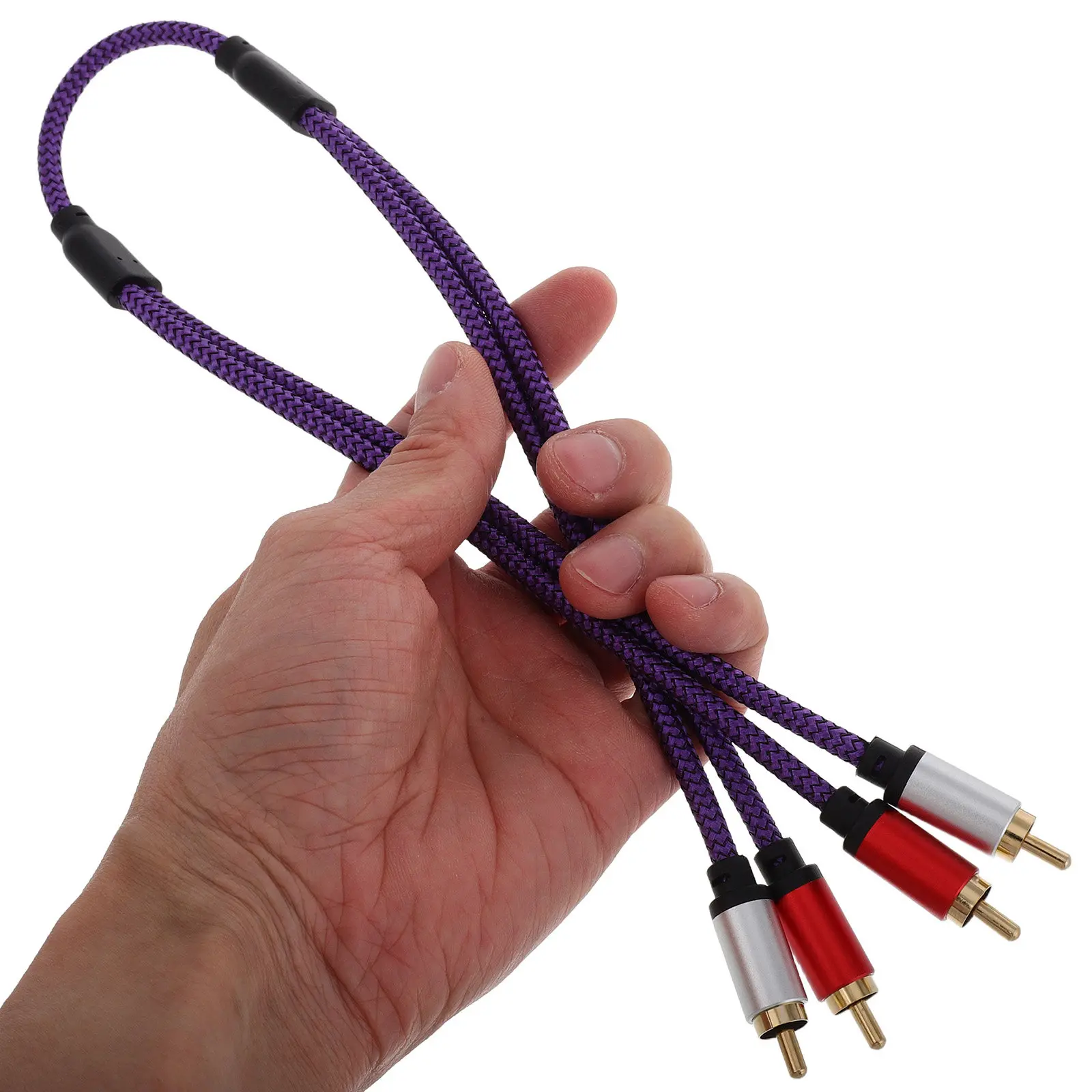 Male To Male Audio 3.5Mm Stereo Jack Adapter For Tv Computer Speaker Amplifier Extension Patch Cord Subwoofer Cable Mic