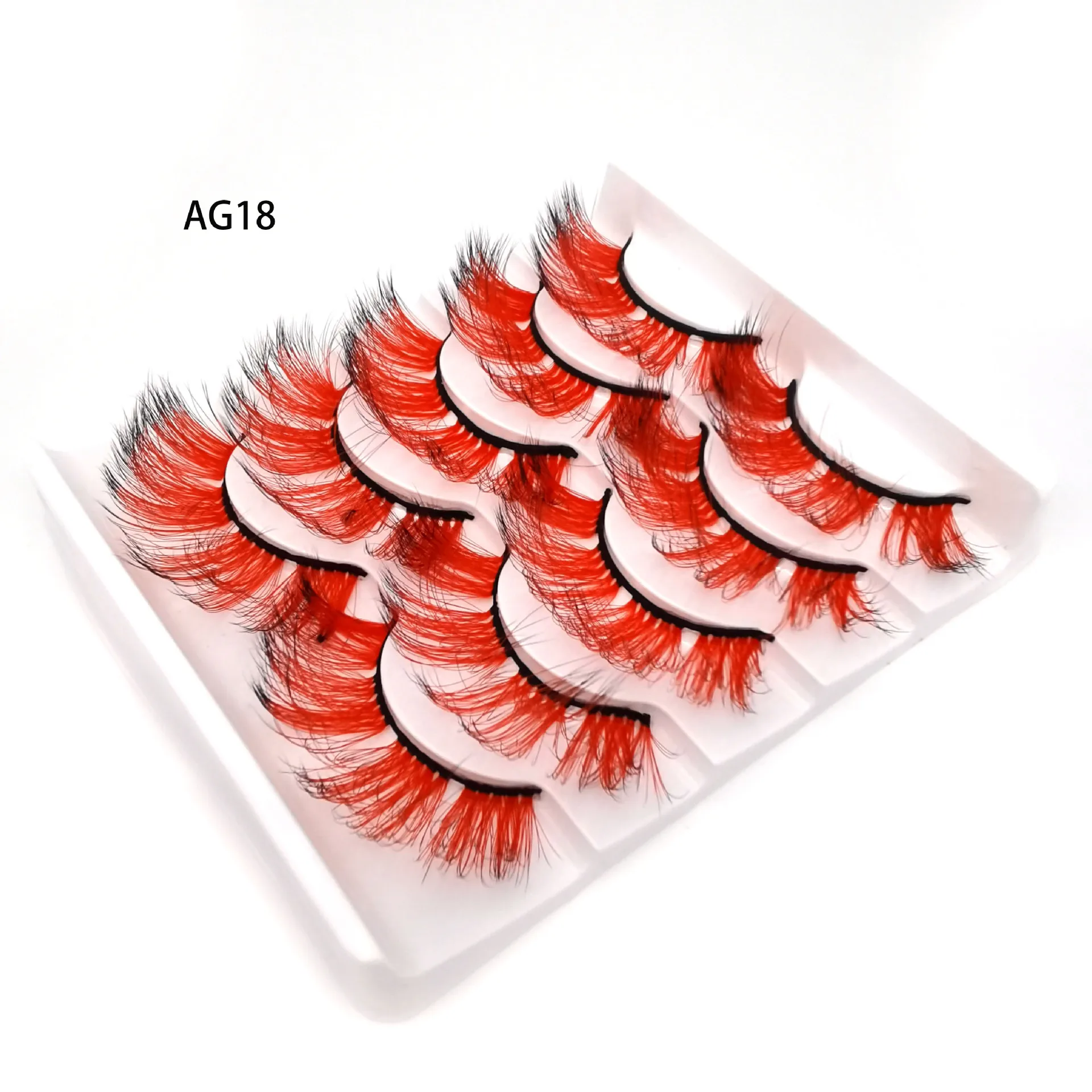 3D False Eyelashes  Natural Thick Dazzling Eye Decoration Christmas Party Carnival Makeup Colorful Eyelashes