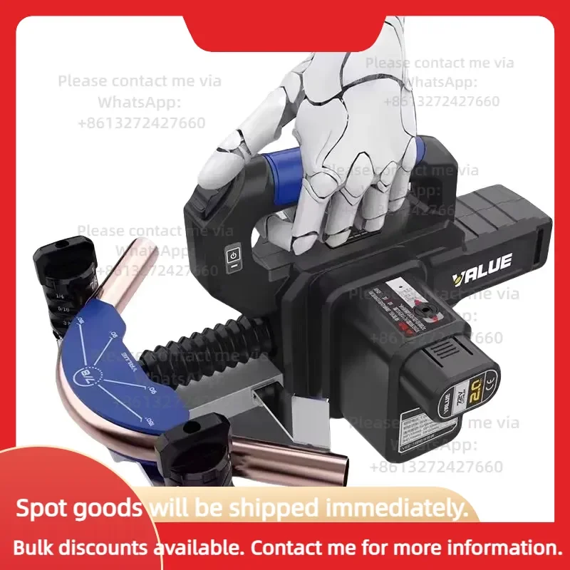 Automatic Pipe Bending Machine VEB-1 90° Multi Bender Kit Lithium Battery Tube Bender Tool Refrigeration Tool
