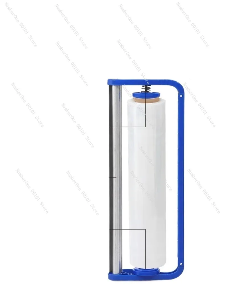 Ergonomic Handheld Stretch Film Dispenser Manual Wrapping Machine Industrial Cling Wrap Tensioner Packing Tool with Handle
