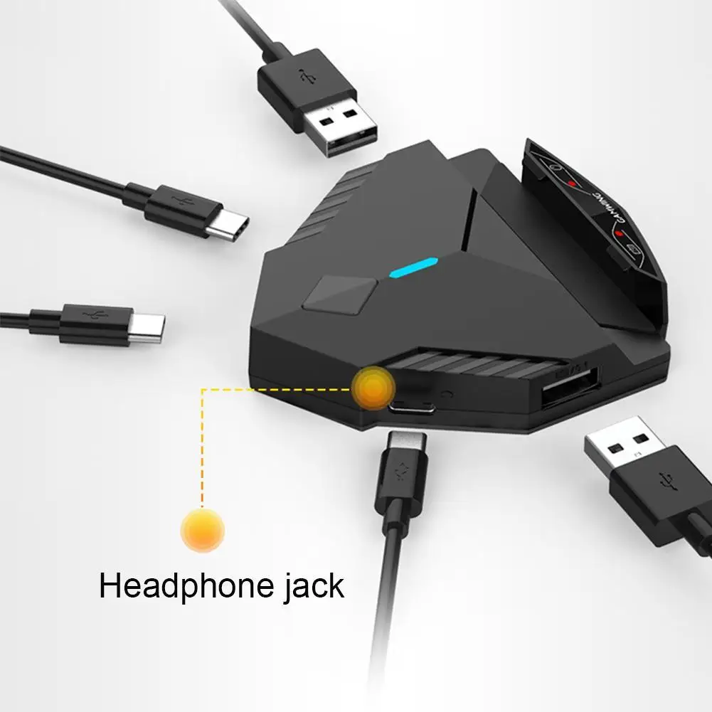 Gamwing Lingzha 2pro Keyboard And Mouse Converter Android/ios/tablet Large Screen Wired/bluetooth Connection Support Projec E7h3