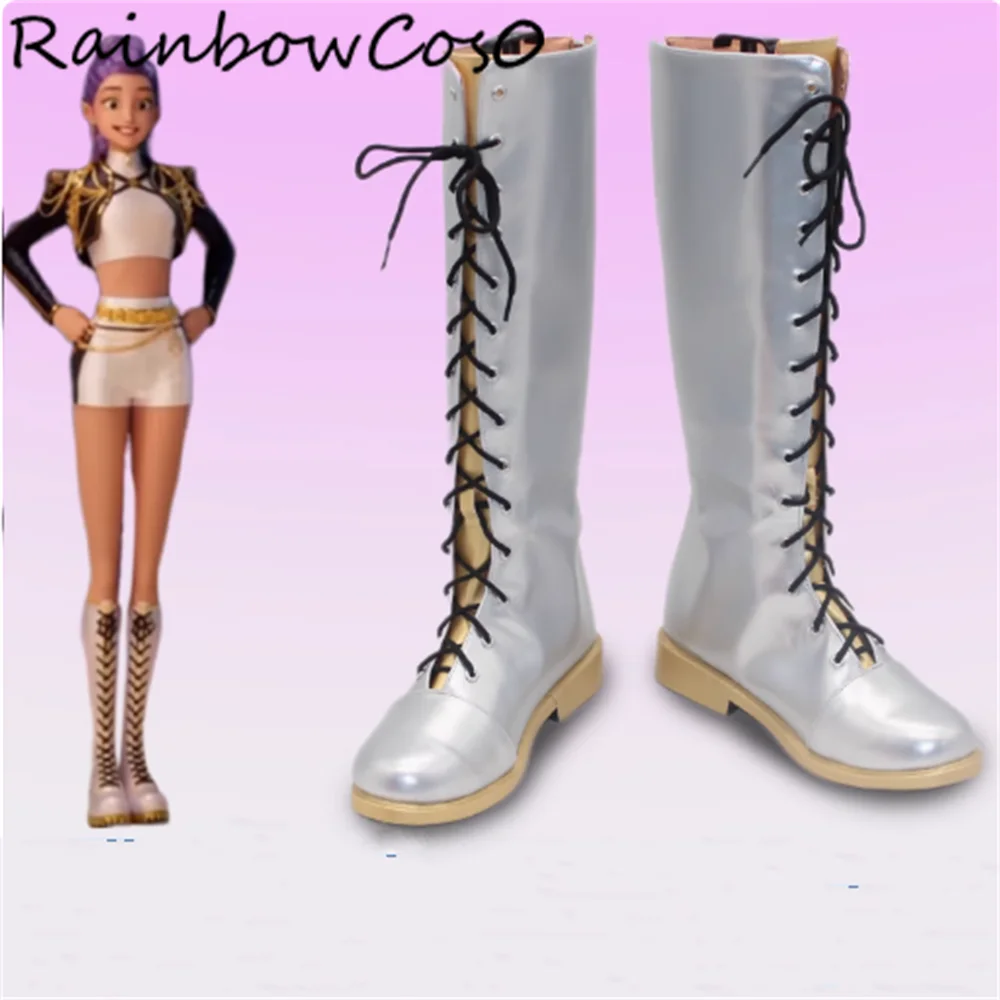 รูมิคอสเพลย์รองเท้าบู๊ทส์เกมอะนิเมะปาร์ตี้ฮาโลวีนเรนโบว์คอส 0 W5028