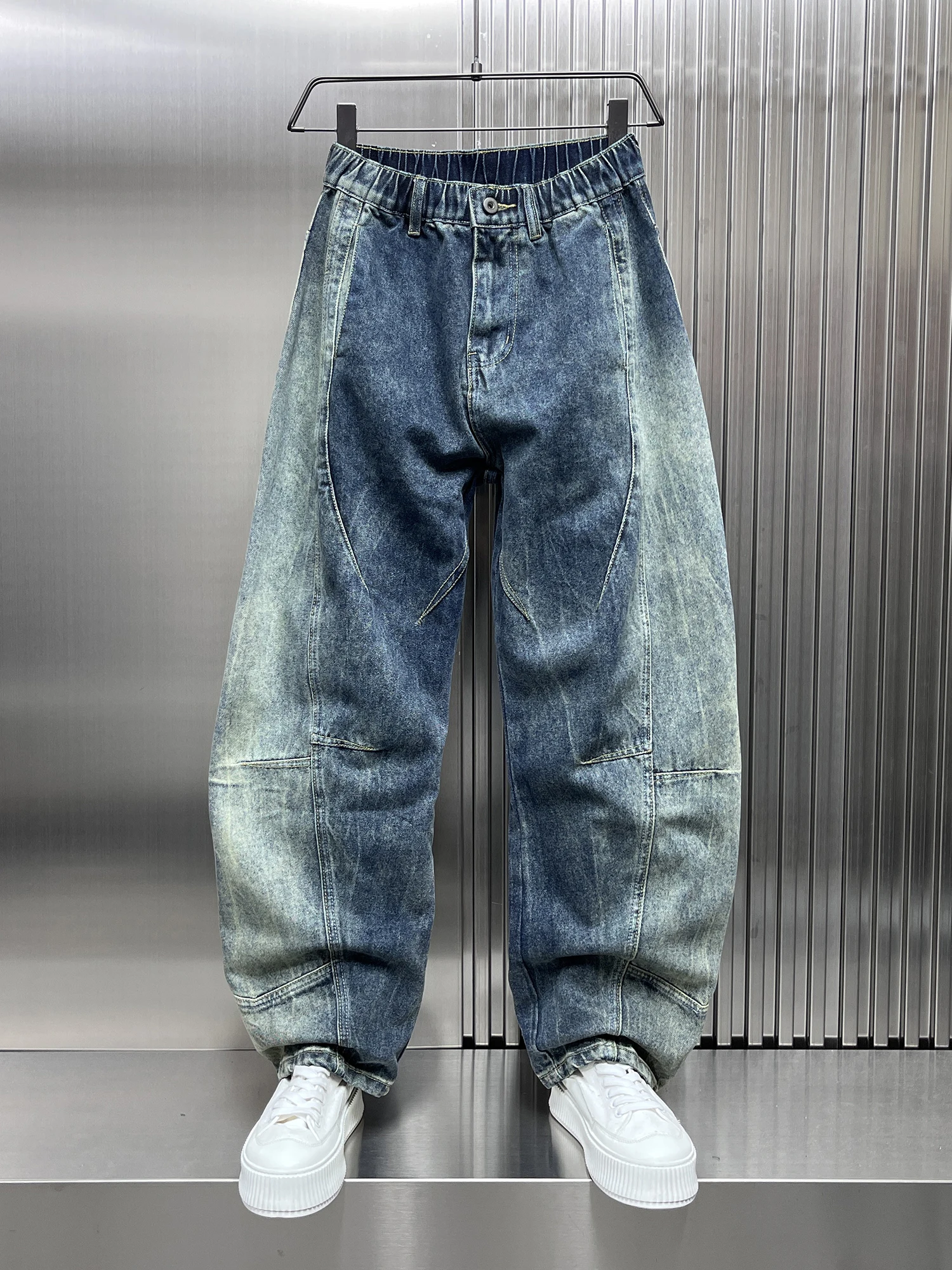 

Waed American Retro Men's Jeans Straight Leg Casual Trousers High Street Sle Autumn New Arrival Youth Faion Jeans