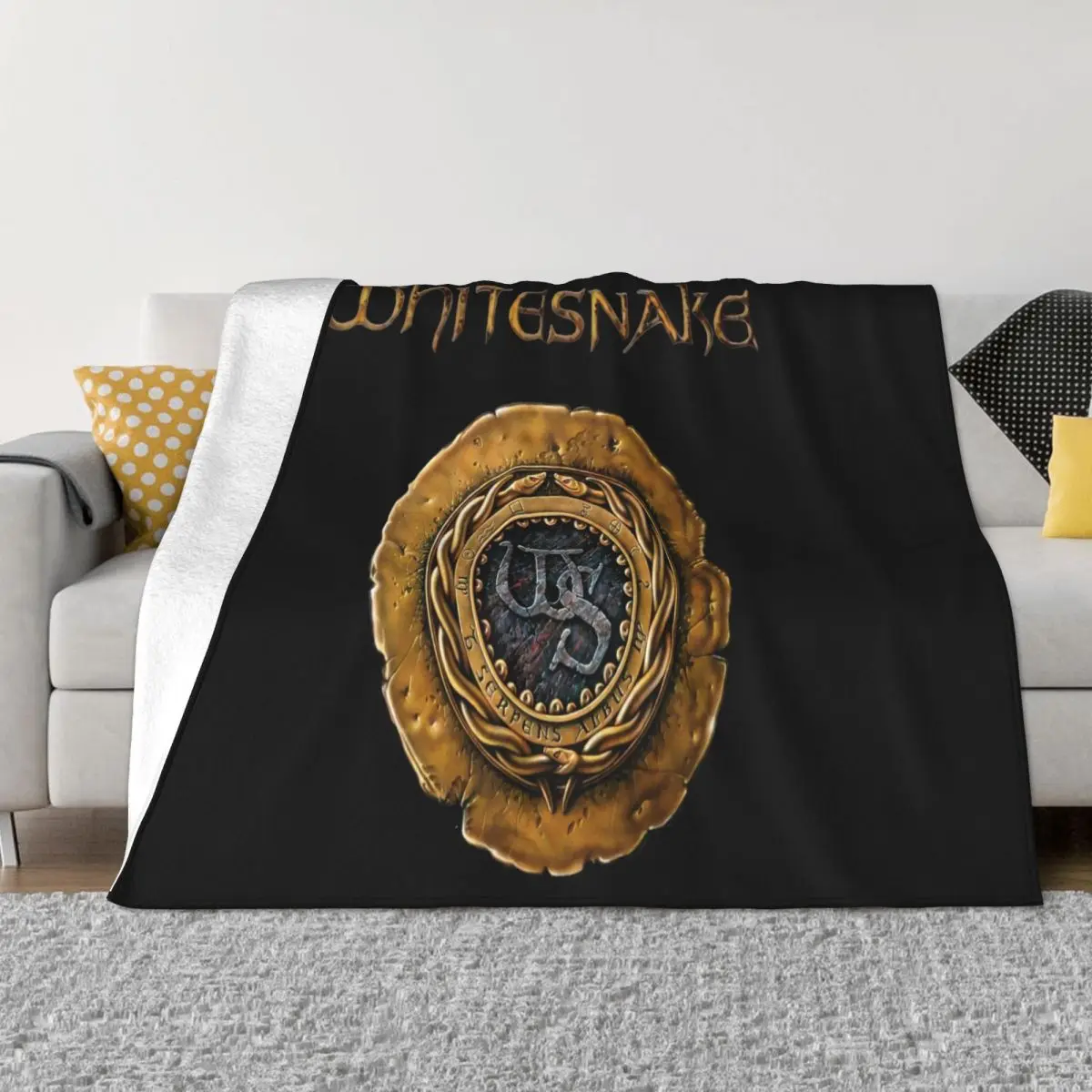 Whitesnake 1987 White David Coverdale Hard Rock Band Deep Purple Dio B Punk Throw Blanket