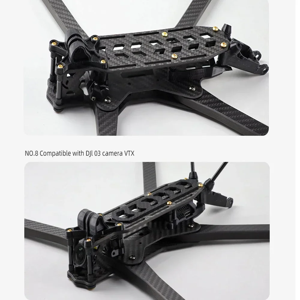 

HGLRC Rekon10 PRO LR 455mm 10-inch 3K Carbon Fiber Frame Kit for FPV Freestyle 10-inch Long Range LR10 Drone DIY Parts