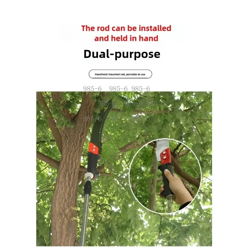 Stainless Steel Tree Pruning Saw With Extension Pole For High Branch Cutting