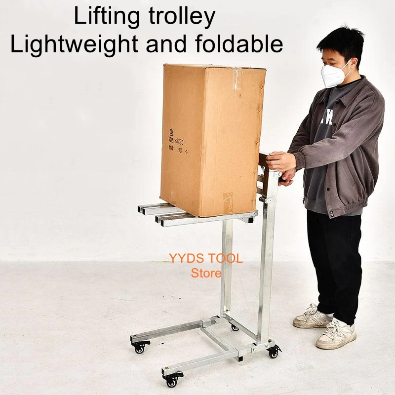 

Small cart lift truck mobile home portable street vending cargo transport tool cart ultra-lightweight folding transport cart