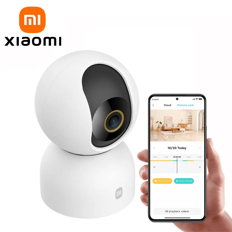 

Умная камера XIAOMI 3, китайская версия, 3K ультра-четкая HD, 360 ° Pan-Tilt-Zoom, AI Обнаружение человека, 5-мегапиксельные двусторонние голосовые вызовы