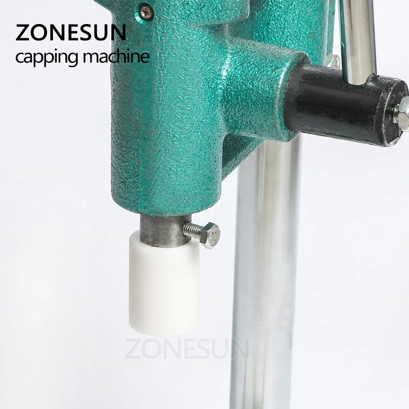 ZONESUN Pneumatic Perfume Crimping Machine Capper Metal Cap Press Machine Cap Sealing Machine Perfume Crimper Sealer