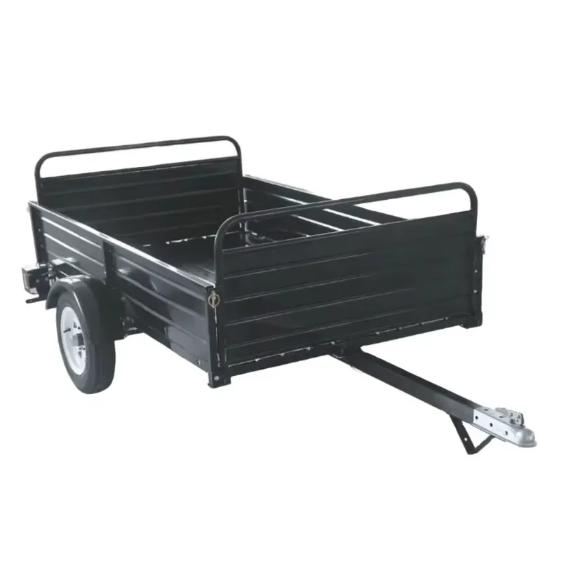 for Farm Mini Tractor Box Trailer Agricultural Tractor Cage Box Utility Trailer