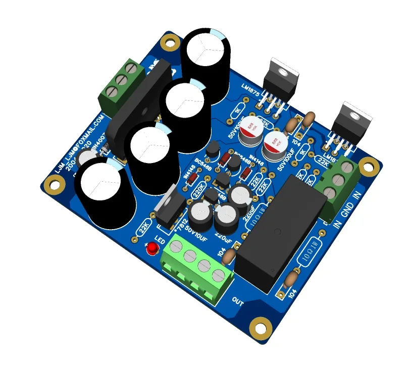 Двухканальная Плата усилителя Nvarcher LM1875T, версия GC