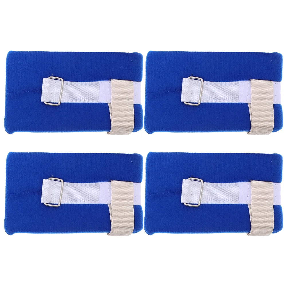 4 Pcs Restraint Strap Bedridden Elderly Supplies Medical Belt Wrist Belts Limb Holders Cotton Fall Prevention