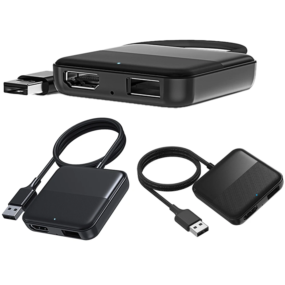 

HDMI-Compatible DVD Converter for Fire TV Stick Movies Live TV Show Box Car TV Converter Fit for Wired CarPlay Car Models