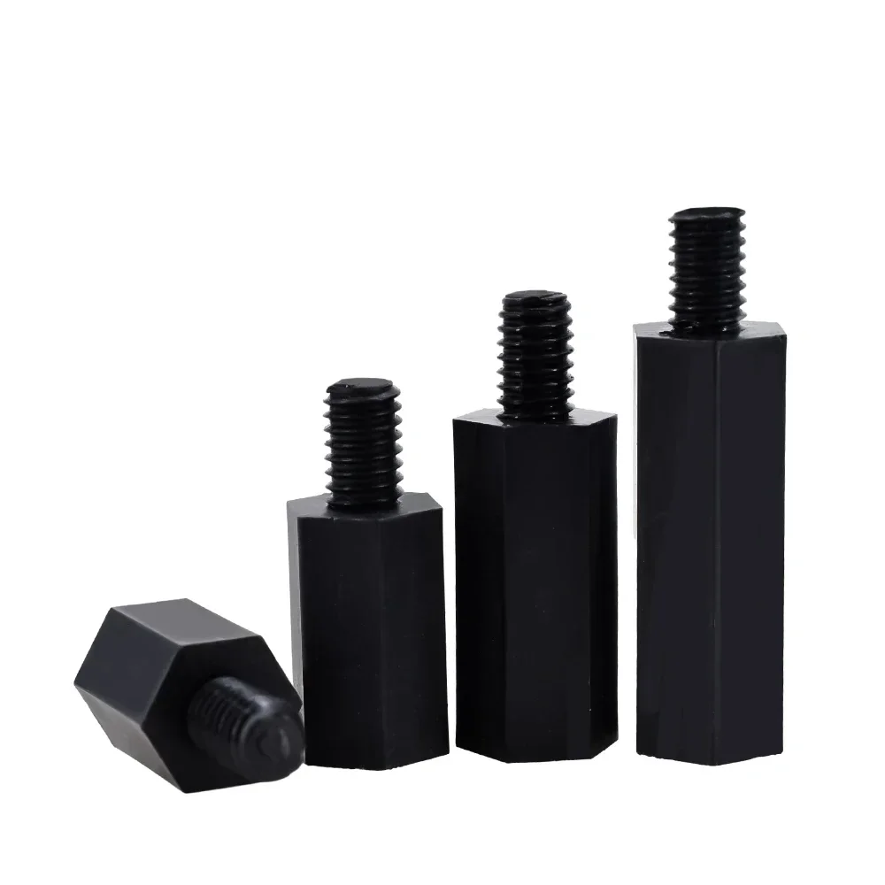 Board Rack Stud Standoff Hex Nylon Motherboard Spacing Screws Male to Female Columns M2 M2.5 M3 M4 M5 M6 Spacers Black White