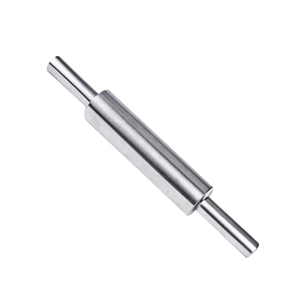 

Stainless Steel Rolling Pin Non splintering Baking Dough Roller Professional grade Non stick Color Box Design Thin Dough