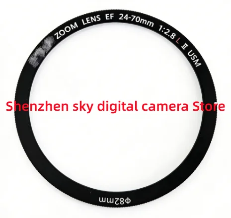 New Front Lens Retaining Ring Decorative Ring Seal Ring For Canon 24-70mm F2.8L II USM With Double-Sided Tape