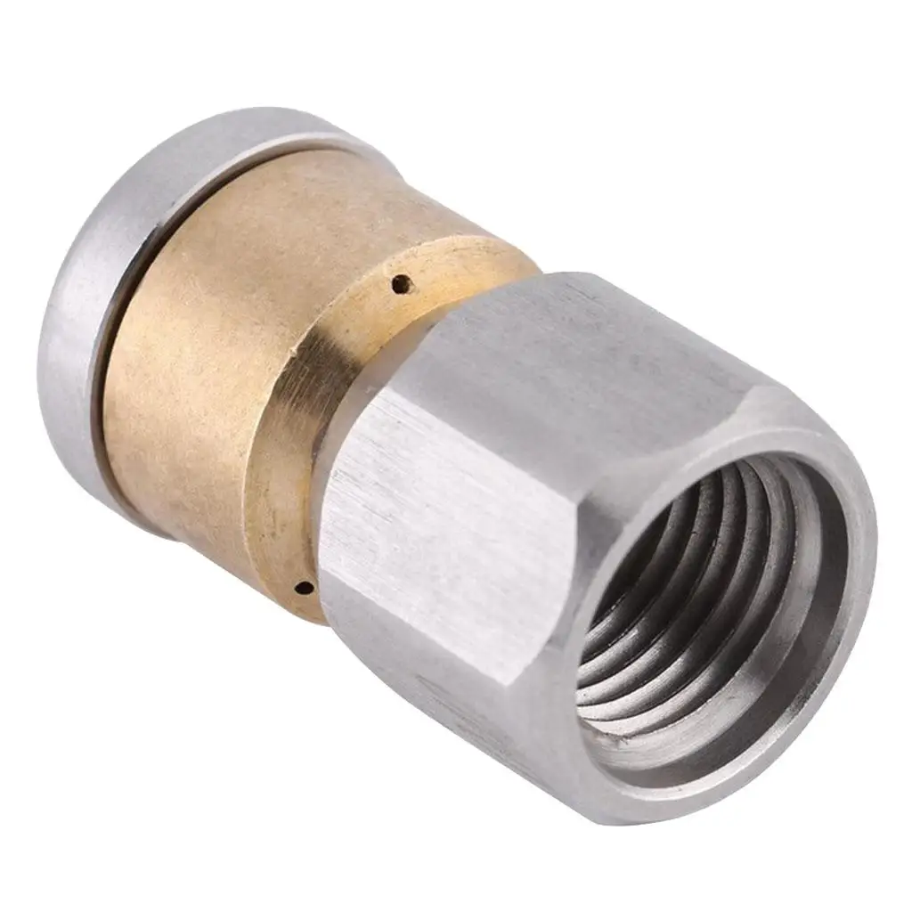 Pressure Washer Drain Steel Cleaning Pipe Jetter Spray Nozzle for Sewer Cleaning and Garden Irrigation