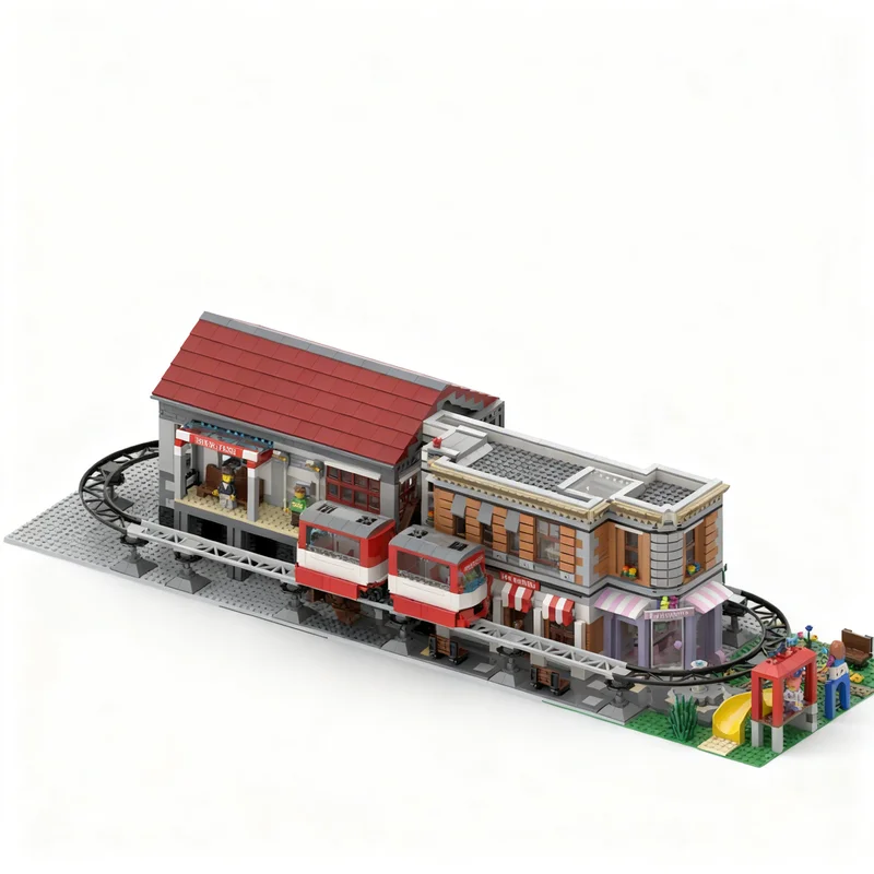 Art Craft Ideas For Christmas - 3506 elementów MOC Brickpark Stacja Tramwajowa