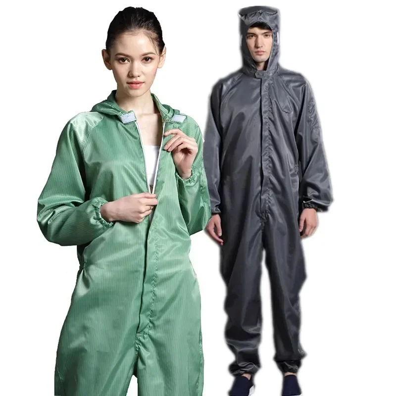 Clothing Dust-proof Overalls Protective Hood Coveralls Clothes Room Anti-static Clean Unisex Garments Paint Food Work