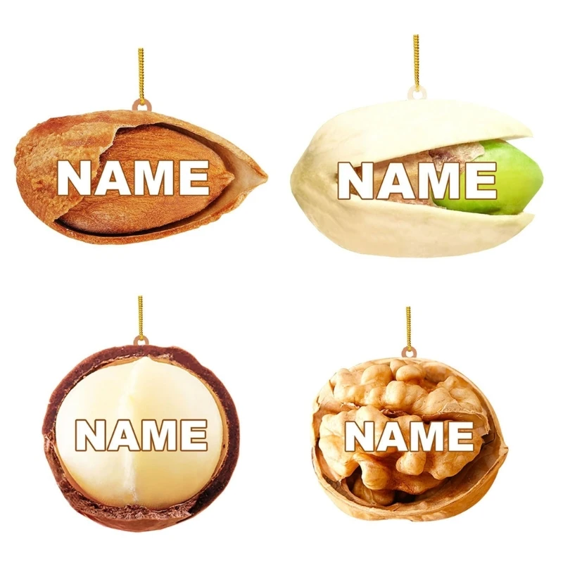 Christmas Tree Ornaments Holiday Ornament Nut Pendant Party Supplies Stylish Christmas Nut Decorations