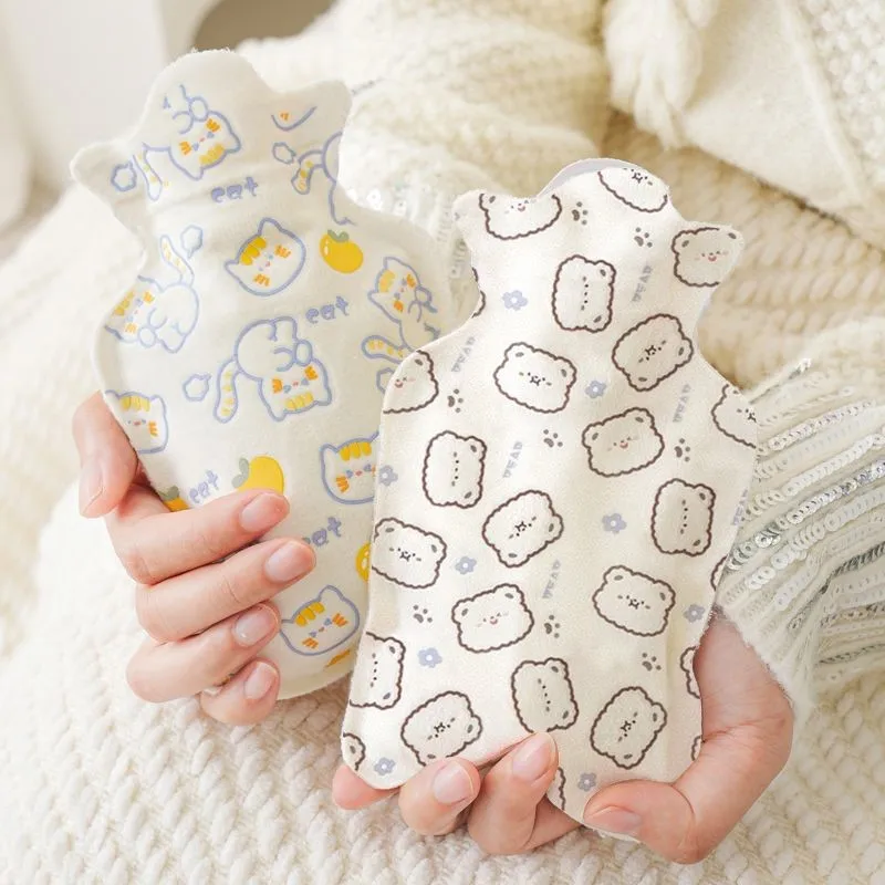 Children's Hot Water Bag For Warm Stomach Water Injection Style Cartoon Mini Size Student Hot Compress Warm Hot Water Bag ZJ401