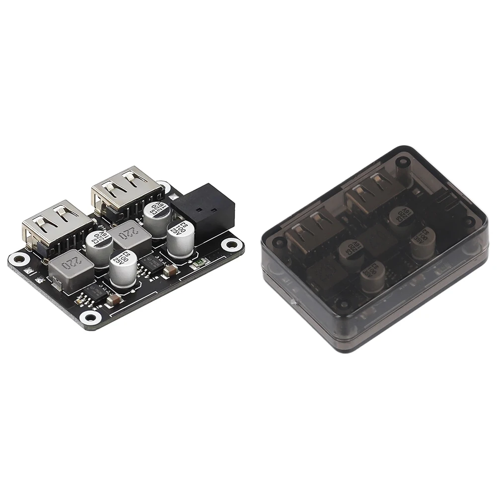 Dual USB Buck Converter Charging Step Down Module QC 3.0 Fast Charging Voltage Reduction Module for Car Phone Charging