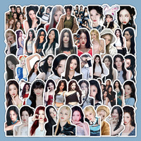 10/60PCS Kpop Cartoon BABYMONSTER Group Stickers For Laptop Phone Guitar Skateboard Luggage Refrigerator Notebook Helmet Kid Toy