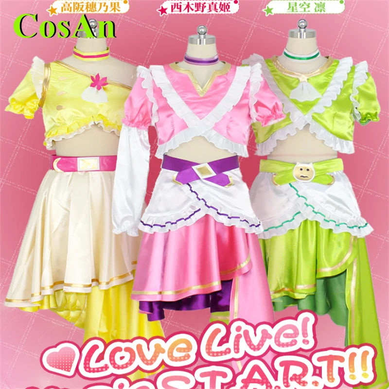 

CosAn LoveLive! Sakurauchi Rin Hoshizora Honoka Kousaka Maki Nishikino Cosplay Costume Dress Halloween Role Play Clothing