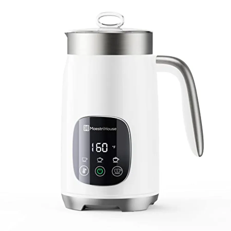 

Milk Frother Variable Temp and Froth Thickness DualFro 400 Milk Frother and Steamer 14.1OZ/400ML Smart Touch Control Foam Maker